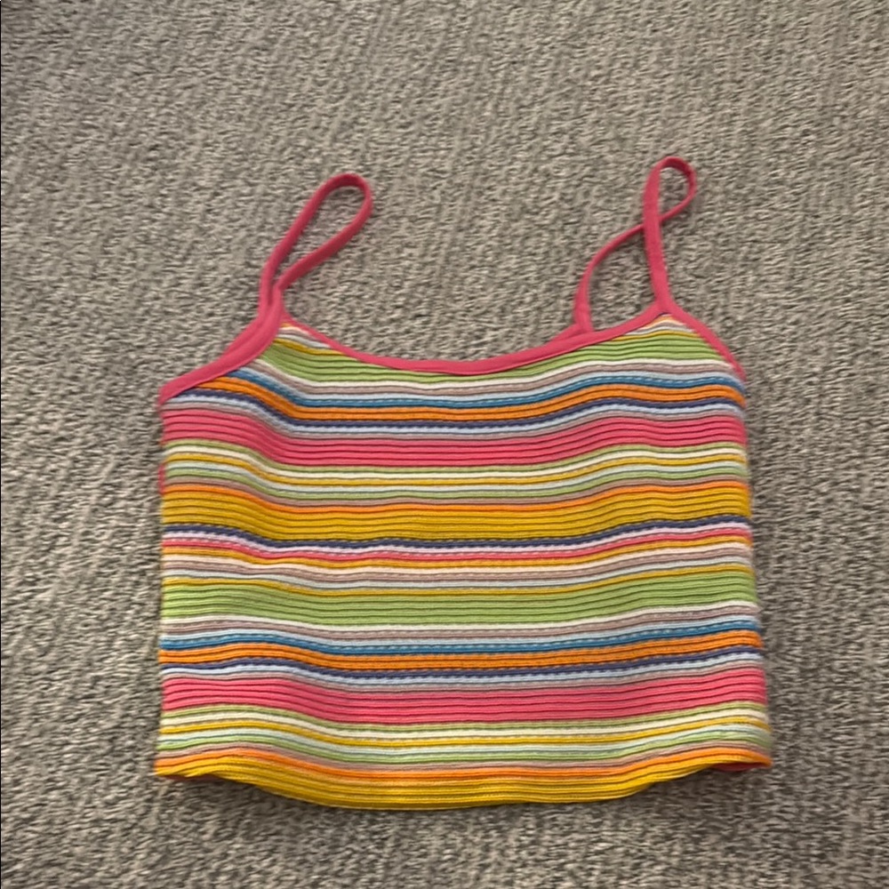 SHEIN Multicolor Striped Knit Top